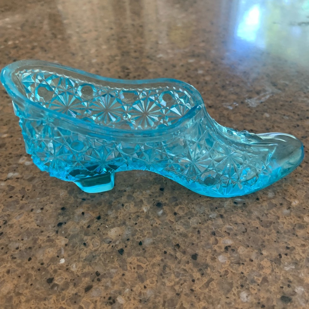 Vintage glass slipper advertisement